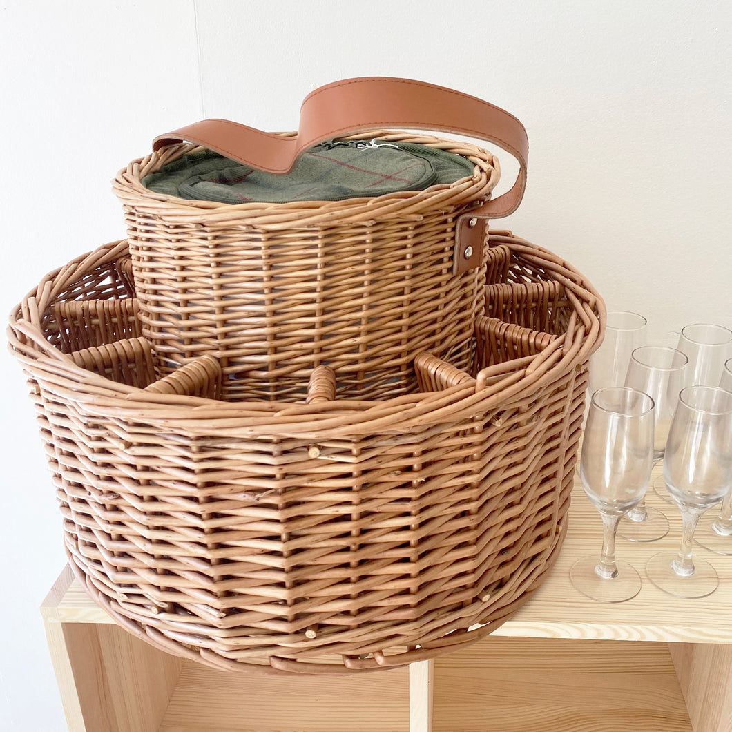 Champagne Garden Party Cooler Basket